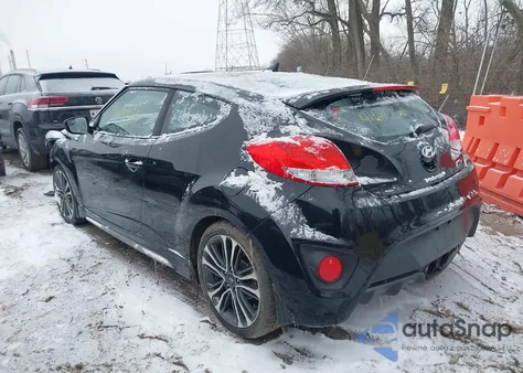 2016 Hyundai Veloster Turbo R-Spec из США, поврежденный, VIN KMHTC6AEXGU274838